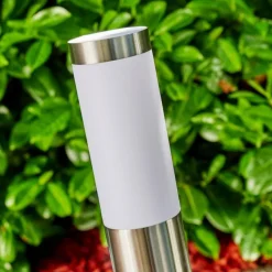 hofstein Borne lumineuse Norburg Acier inoxydable, 1 lumière