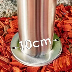 hofstein Borne lumineuse Norburg Acier inoxydable, 1 lumière