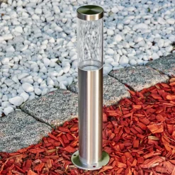 hofstein Borne lumineuse Noreaz LED Chrome, 1 lumière