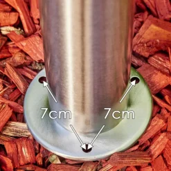 hofstein Borne lumineuse Noreaz LED Chrome, 1 lumière