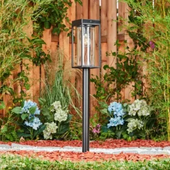 hofstein Borne lumineuse Palanga LED Noir, 1 lumière