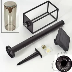 hofstein Borne lumineuse Palanga LED Noir, 1 lumière