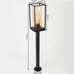 Lampes Vintages & Rétros-hofstein Borne lumineuse Palanga Noir, 1 lumière
