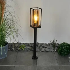 Lampes Vintages & Rétros-hofstein Borne lumineuse Palanga Noir, 1 lumière