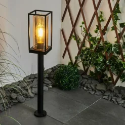 Lampes Vintages & Rétros-hofstein Borne lumineuse Palanga Noir, 1 lumière