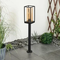 Lampes Vintages & Rétros-hofstein Borne lumineuse Palanga Noir, 1 lumière