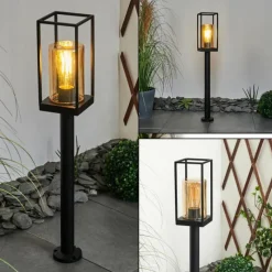 Lampes Vintages & Rétros-hofstein Borne lumineuse Palanga Noir, 1 lumière