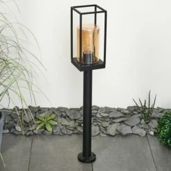 Lampes Vintages & Rétros-hofstein Borne lumineuse Palanga Noir, 1 lumière