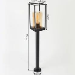 Lampes Vintages & Rétros-hofstein Borne lumineuse Palanga Noir, 1 lumière