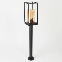 Lampes Vintages & Rétros-hofstein Borne lumineuse Palanga Noir, 1 lumière