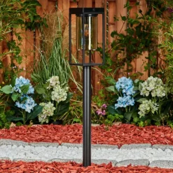 hofstein Borne lumineuse Palanga Noir, 1 lumière