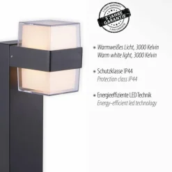 Luminaires Paul Neuhaus Borne lumineuse Paul-Neuhaus CARA LED Anthracite, 2 lumières