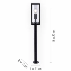 Luminaires Paul Neuhaus Borne lumineuse Paul-Neuhaus EMIL Anthracite, 1 lumière