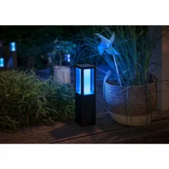 Luminaires Philips Borne lumineuse Philips Hue Ambiance White & Color Impress LED Noir, 1 lumière, Changeur de couleurs