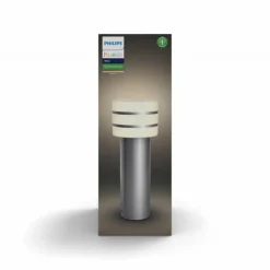 Luminaires Philips Borne lumineuse Philips Hue White Tuar LED Acier inoxydable, Argenté, 1 lumière