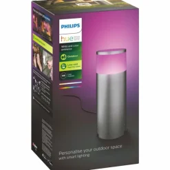 Luminaires Philips Borne lumineuse Philips Hue Calla LED Aluminium, 1 lumière, Changeur de couleurs