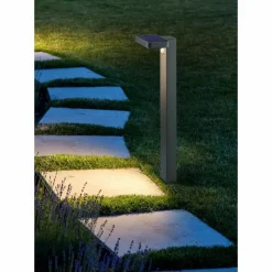 Luminaires Reality Borne lumineuse Reality Esquel LED Anthracite, 1 lumière, Détecteur de mouvement