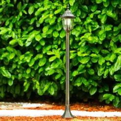 Luminaires Rustiques-hofstein Borne lumineuse Ribadeo Brun doré, 1 lumière