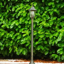 Luminaires Rustiques-hofstein Borne lumineuse Ribadeo Brun doré, 1 lumière