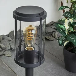 Lampes Vintages & Rétros-hofstein Borne lumineuse Riola Anthracite, 1 lumière