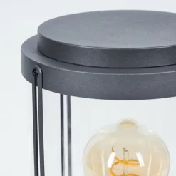Lampes Vintages & Rétros-hofstein Borne lumineuse Riola Anthracite, 1 lumière