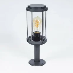 Lampes Vintages & Rétros-hofstein Borne lumineuse Riola Anthracite, 1 lumière