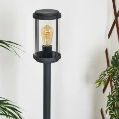 Lampes Vintages & Rétros-hofstein Borne lumineuse Riola Anthracite, 1 lumière