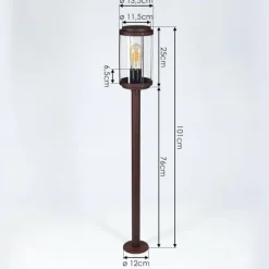 Lampes Vintages & Rétros-hofstein Borne lumineuse Riola Rouille, 1 lumière