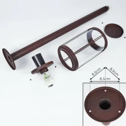 Lampes Vintages & Rétros-hofstein Borne lumineuse Riola Rouille, 1 lumière