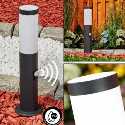 hofstein Borne lumineuse Ruti Noir, 1 lumière, Détecteur de mouvement