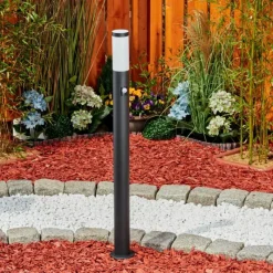 hofstein Borne lumineuse Ruti Noir, 1 lumière, Détecteur de mouvement