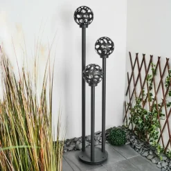 hofstein Borne lumineuse Saaseg Noir, 3 lumières