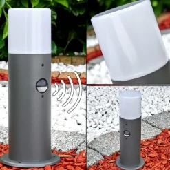 hofstein Borne lumineuse Schafhaus Anthracite, 1 lumière, Détecteur de mouvement