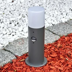 hofstein Borne lumineuse Schafhaus Anthracite, 1 lumière, Détecteur de mouvement