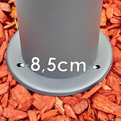 hofstein Borne lumineuse Schafhaus Anthracite, 1 lumière, Détecteur de mouvement