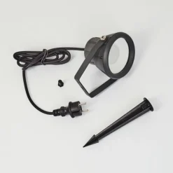 hofstein Borne lumineuse Sempach LED Noir, 1 lumière, Changeur de couleurs