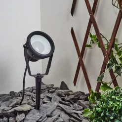 hofstein Borne lumineuse Sempach LED Noir, 1 lumière, Changeur de couleurs