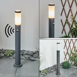 hofstein Borne lumineuse Sessa Anthracite, 1 lumière, Détecteur de mouvement
