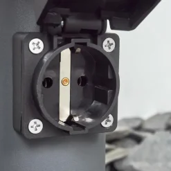 hofstein Borne lumineuse Sessa Anthracite, 1 lumière, Détecteur de mouvement