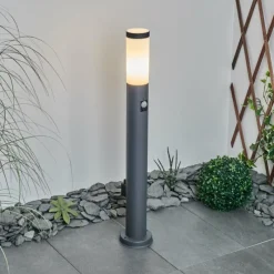hofstein Borne lumineuse Sessa Anthracite, 1 lumière, Détecteur de mouvement