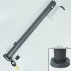 hofstein Borne lumineuse Sessa Anthracite, 1 lumière, Détecteur de mouvement