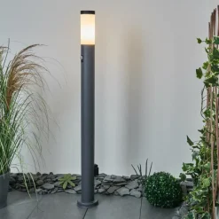 hofstein Borne lumineuse Sessa Anthracite, 1 lumière, Détecteur de mouvement