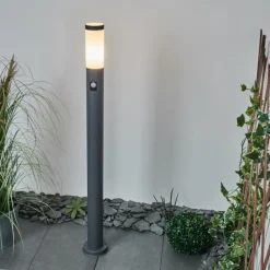 hofstein Borne lumineuse Sessa Anthracite, 1 lumière, Détecteur de mouvement
