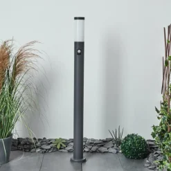 hofstein Borne lumineuse Sessa Anthracite, 1 lumière, Détecteur de mouvement