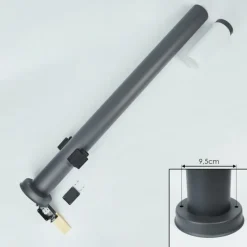 hofstein Borne lumineuse Sessa Anthracite, 1 lumière