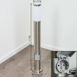 hofstein Borne lumineuse Sessa Nickel mat, 1 lumière