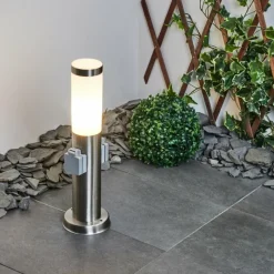 hofstein Borne lumineuse Sessa Nickel mat, 1 lumière