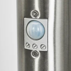 hofstein Borne lumineuse Sessa Nickel mat, 1 lumière, Détecteur de mouvement