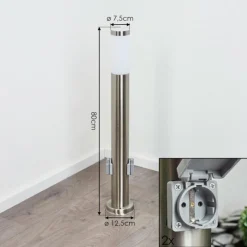 hofstein Borne lumineuse Sessa Nickel mat, 1 lumière