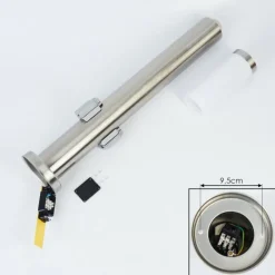 hofstein Borne lumineuse Sessa Nickel mat, 1 lumière